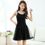 Милое кружевное длинное приталенное платье без рукавов, юбка, эффект подтяжки, длина миди