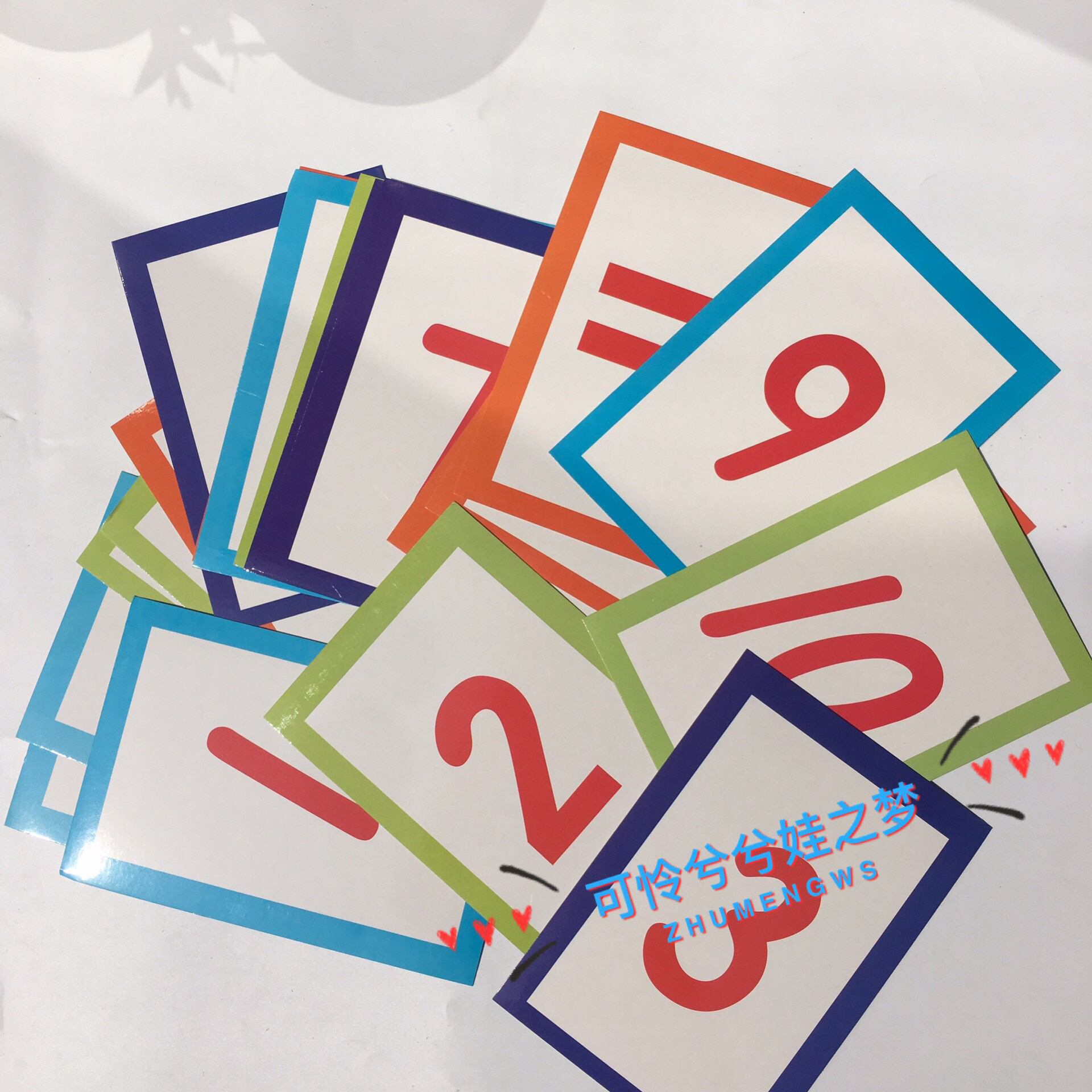 Kindergarten digital cards full set of baby early education teaching aids teaching picture cards children learn to recognize knowledge cards