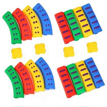 Sentimental training equipment 20 pieces of balance touch board plastic early education tactile trail wave walkway single plank bridge