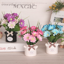 zakka creative small vase decoration fake flower Simulation flower suit Indoor desktop office dining table Coffee table fake flower