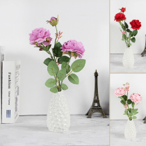Simple modern home decoration bouquet silk flower flower table plastic toilet decoration interior decoration simulation flower fake flower