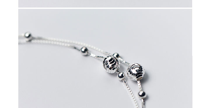 Chaine de cheville Femme CHRYSANTHEME en Argenterie - Ref 3104537 Image 10