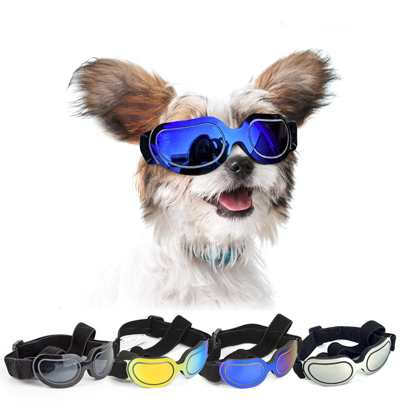 2022 New Pet Sunglasses Glasses Windproof Small Dog Teddy Bichon Fawn Sunglasses Cycling Eye Mask