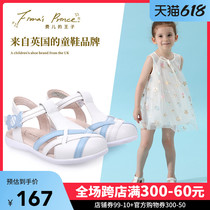 Prince Childrens Shoes Girl Sandals Sandals Summer Sandals Baotou Toenails Children Sandals Princess Shoes Fashion 100 hitch