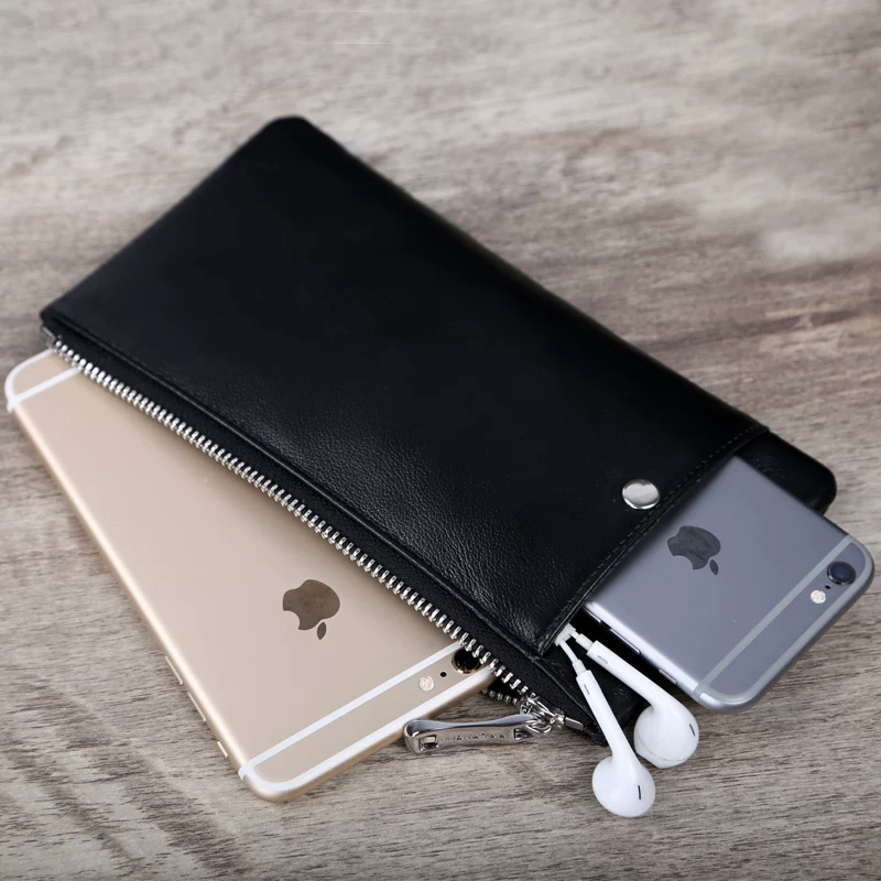 帕朗尼 Wallet, leather hand loop bag, genuine leather, for beloved