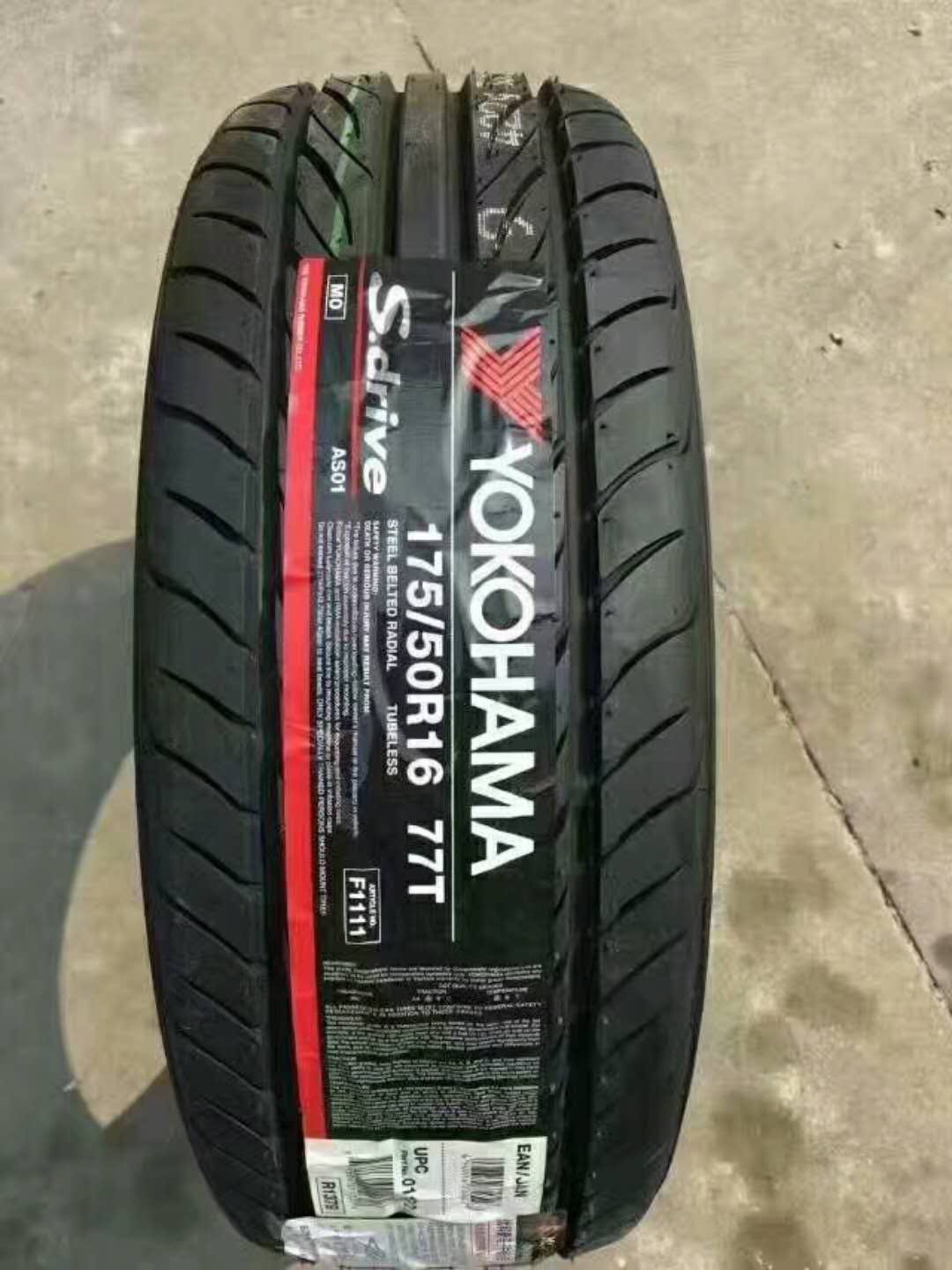 Yokohama tires 175 50R16 77T AS01 AS01 SMART Bostenographic front and back with 225 35R17-Taobao