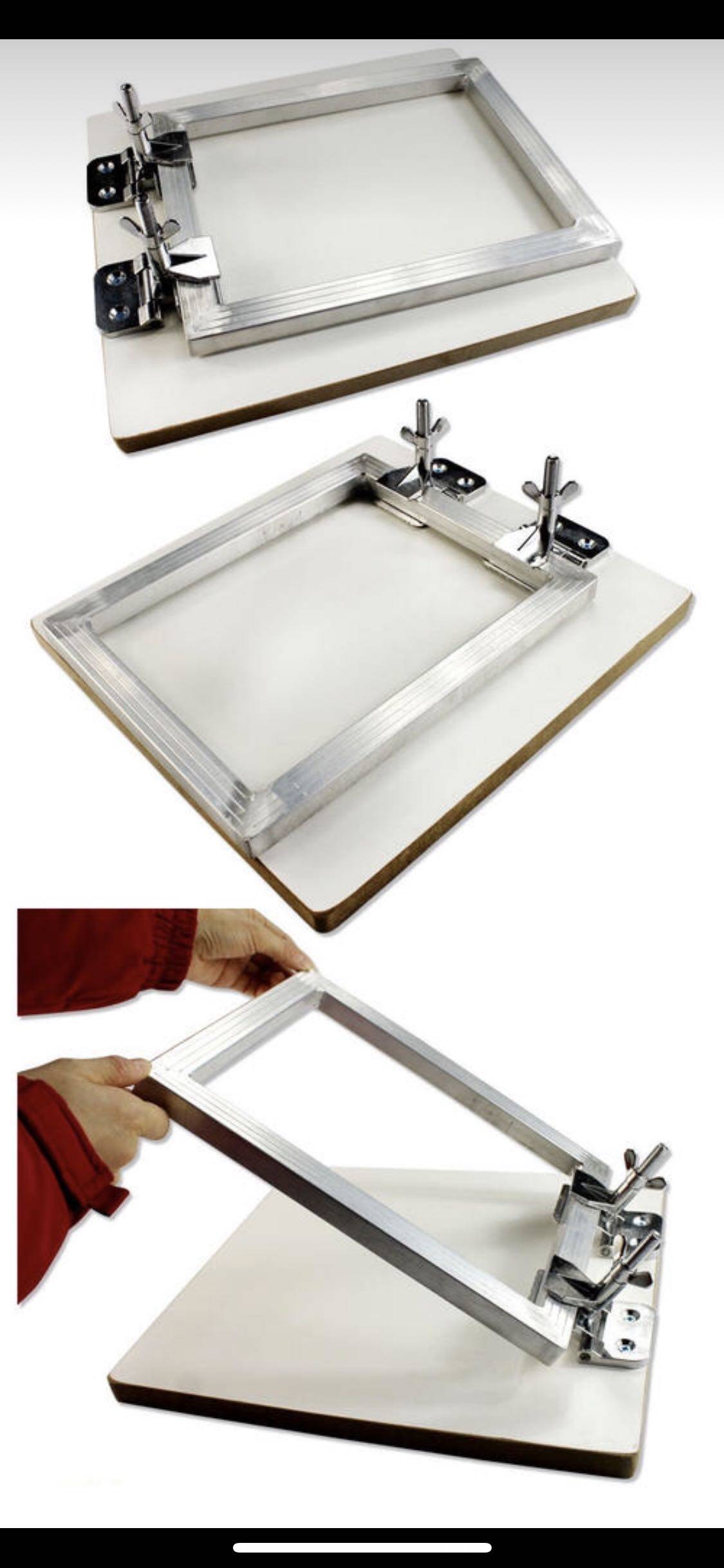 Chuck screen printing Chuck butterfly clip screen Chuck screen printing equipment screen printing material pair