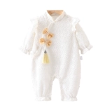 Детское демисезонное боди для девочек, весенний комбинезон для новорожденных для выхода на улицу, китайский стиль