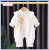 Детское демисезонное боди для девочек, весенний комбинезон для новорожденных для выхода на улицу, китайский стиль