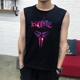 Áo vest thể thao không tay nam cotton thoáng khí cộng với áo sơ mi cỡ lớn béo hơn quần áo bóng rổ tay áo nỉ - Áo vest cotton áo ba lỗ tập gym
