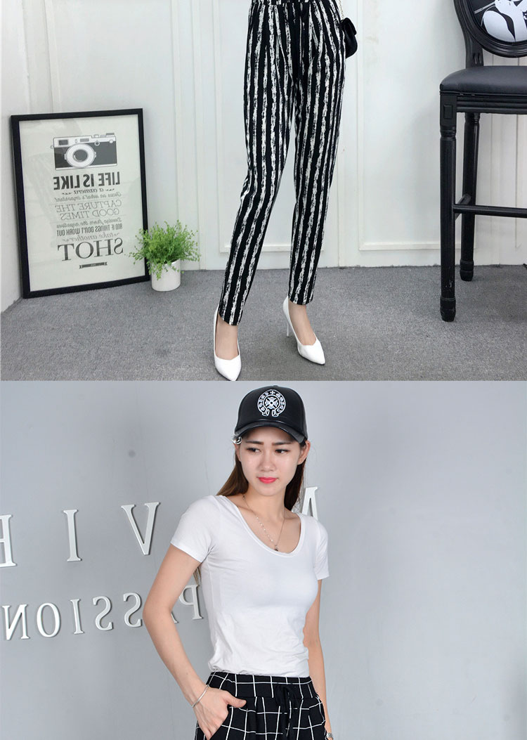 Mùa xuân và mùa thu mới chín quần thường rộng kích thước lớn chất béo chị nhà quần căng hậu cung quần eo cao chân quần đũi nữ