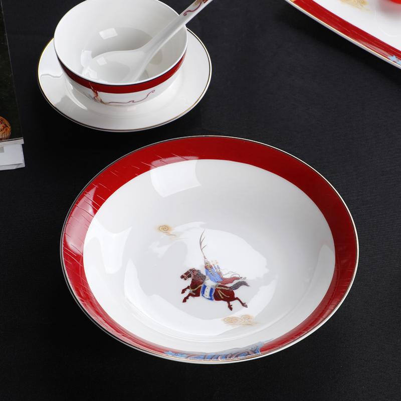 The Dao yuen court dream high appearance level tableware suit one person eat western - style tableware household ipads bowls dish dishes European food