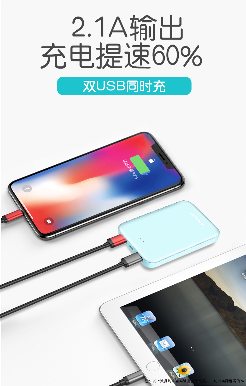 Taipower siêu mỏng nhỏ gọn và di động sạc kho tàng Creative dễ thương phim hoạt hình cô gái nhỏ vivo số lượng lớn OPPO điện thoại Huawei của Apple phổ biến điện thoại di động sạc nhanh polymer 5000 mA - Ngân hàng điện thoại di động xmobile 10000