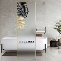 Living room light luxury simple glass screen partition into the entrance wall bathroom decoration modern simple bedroom room