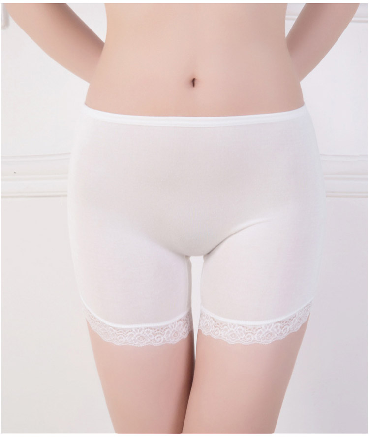Quần an toàn chống chói ren ba quần không có quần legging chống sói quần bảo hiểm quần boxer quần short nữ mùa hè mỏng quần lọt khe nam cotton