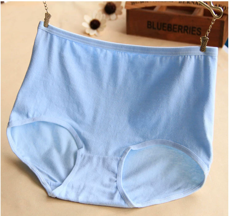 Quần lửng cạp cao nữ chất liệu cotton cotton kích thước lớn bụng hip trung niên quần mẹ bán buôn đồ lót