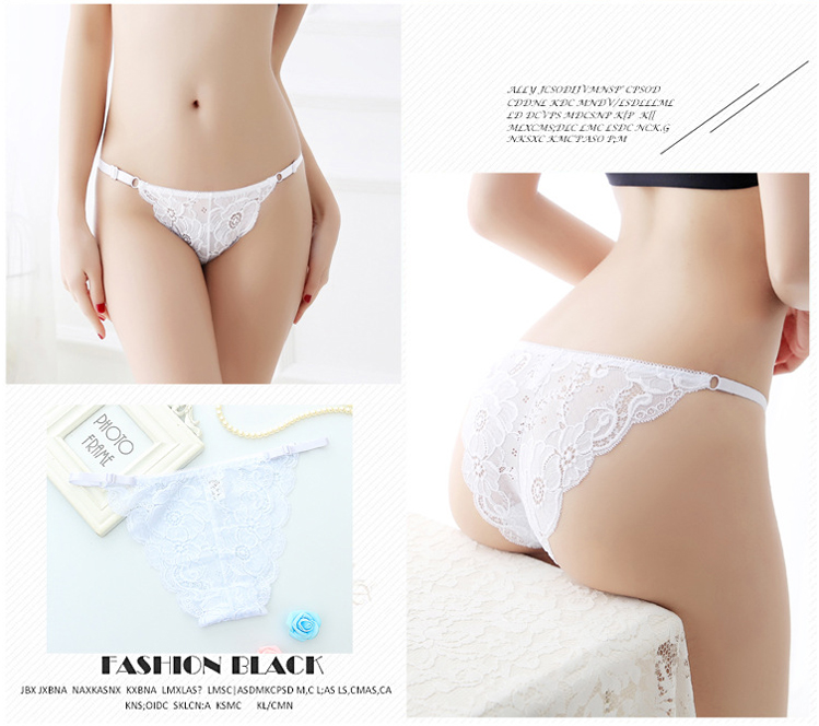Thong nữ ren rỗng trong suốt eo thấp gợi cảm siêu mỏng nóng bỏng đồ lót gợi cảm rắn màu liền mạch T quần bán buôn do lot nam