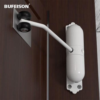 Door Closer for Home Use, Small Buffer Rebound Device for Sliding Wooden Doors, Simple Closing Mechanism, Silent Automatic Door Closer