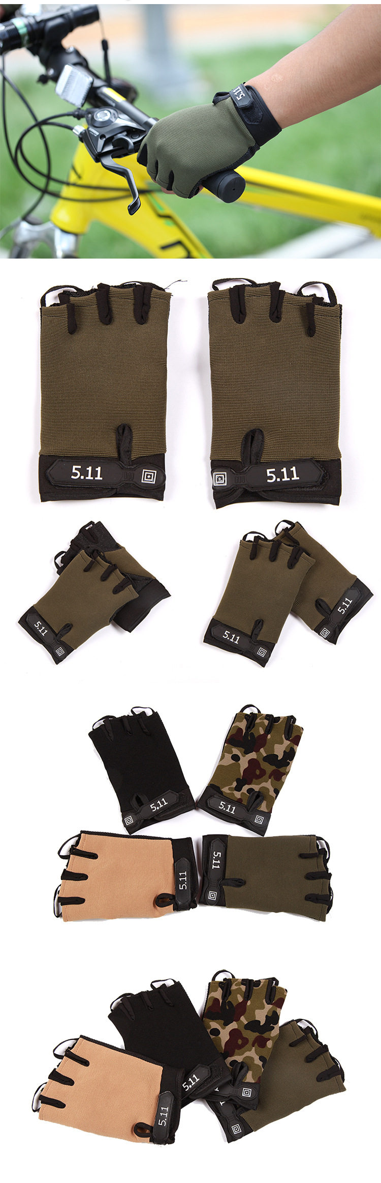 Gants pour vélo mixte - Ref 2244185 Image 14