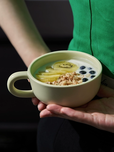 Creative Simple Oat Cup Cup Ceramic Cup Женская дом с большим овсяным молоком чашка кофейня чашка Mark Cup