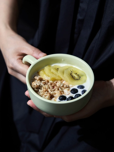 Creative Simple Oat Cup Cup Ceramic Cup Женская дом с большим овсяным молоком чашка кофейня чашка Mark Cup
