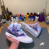 Hero League Sneakers Custom aj1af1 Air Force Painted Graffiti Hand Painted Shoes Diy (without shoes)