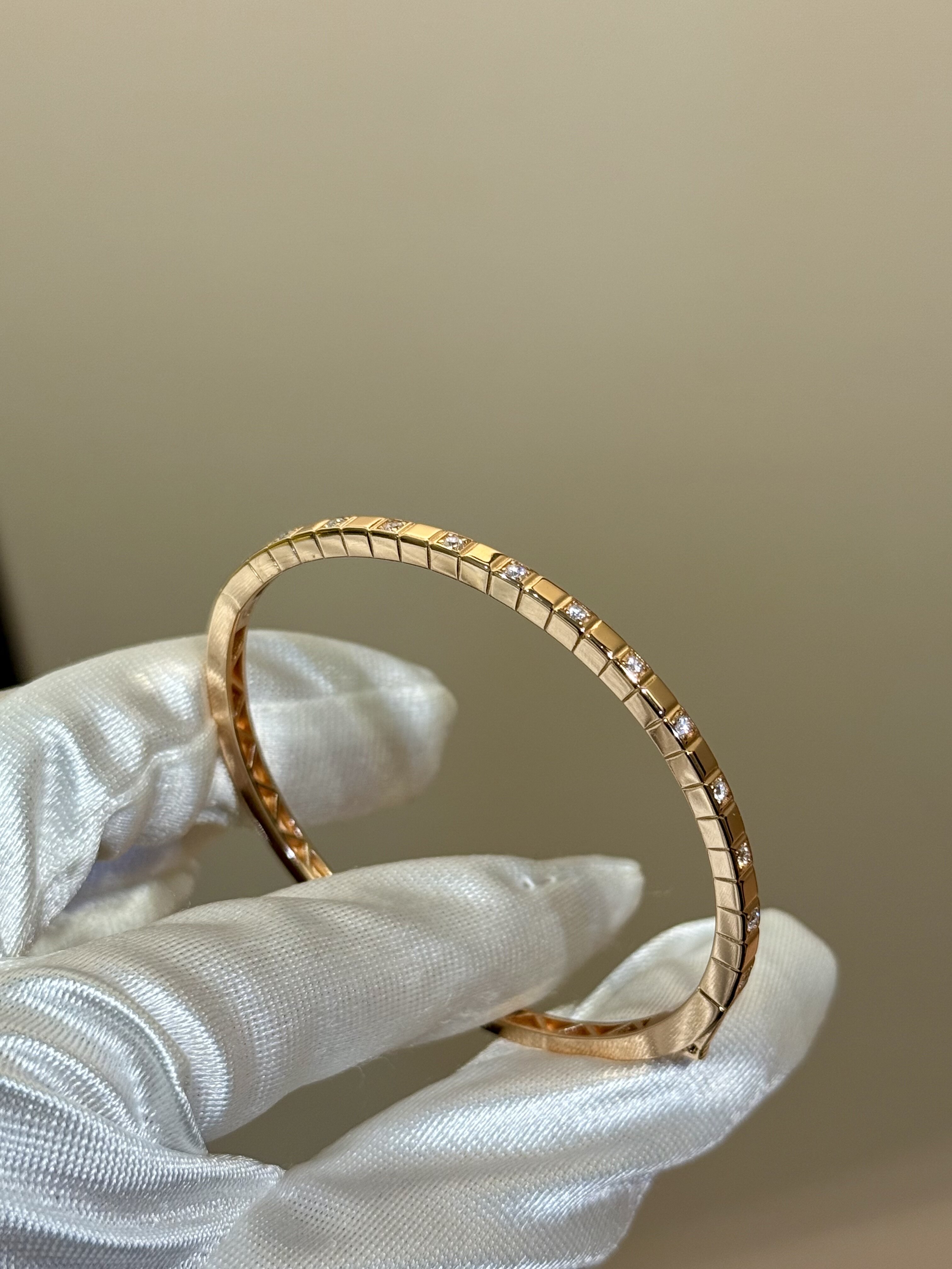 银饰手镯 蕾迪【冰块方糖手镯】手工定制s925银镀真金蜂巢方块钻手镯女轻奢