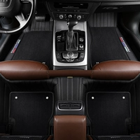 Износостойкий кожа+черный коврик-черный двойной слой