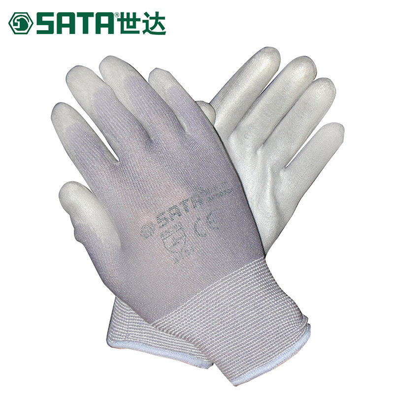 DS Sedaraubao gloves PU gloves (grey palm immersed) protective SF0718 SF0718 SF0719 SF0720