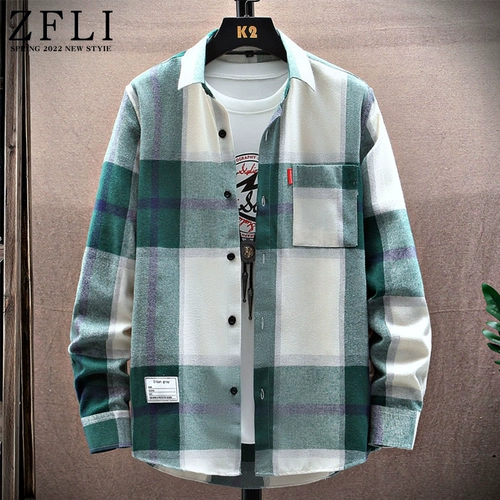 Осенняя рубашка для отдыха, трендовая куртка, свободный крой, подходит для подростков