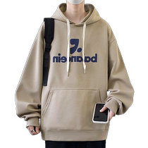 American hooded sweatshirt for men in spring and autumn new trendy brand loose pullover jacket teenagers casual autumn top