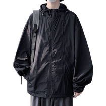 Jacket mens summer thin loose functional sun protection clothing mens jacket youth ice silk sun protection clothing jacket trendy