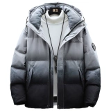 Пуховик, легкая и тонкая куртка, градиент, 2024 года, увеличенная толщина