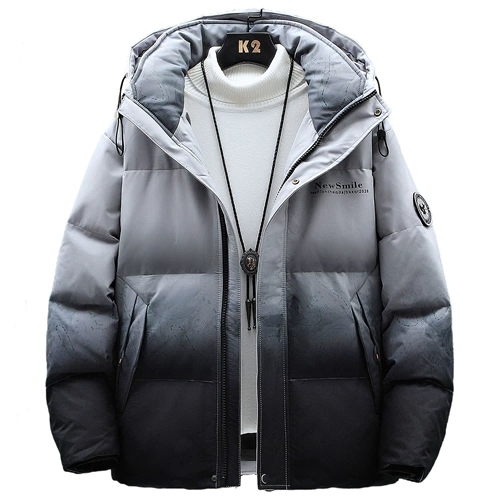 Пуховик, легкая и тонкая куртка, градиент, 2024 года, увеличенная толщина