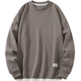 Демисезонный утепленный комплект с круглым воротником, базовый приятный телу лонгслив, оверсайз