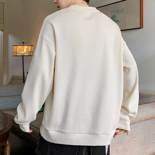 Мужской демисезонный лонгслив, трехмерная утепленная толстовка, утепленное приятное телу термобелье, круглый воротник