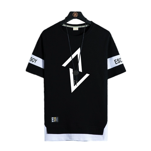 Хлопковая спортивная футболка с коротким рукавом для отдыха, летний тонкий шелковый комплект