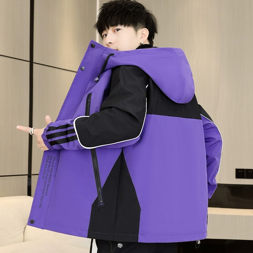 Мужская демисезонная куртка, удерживающий тепло утепленный пуховик, подходит для подростков