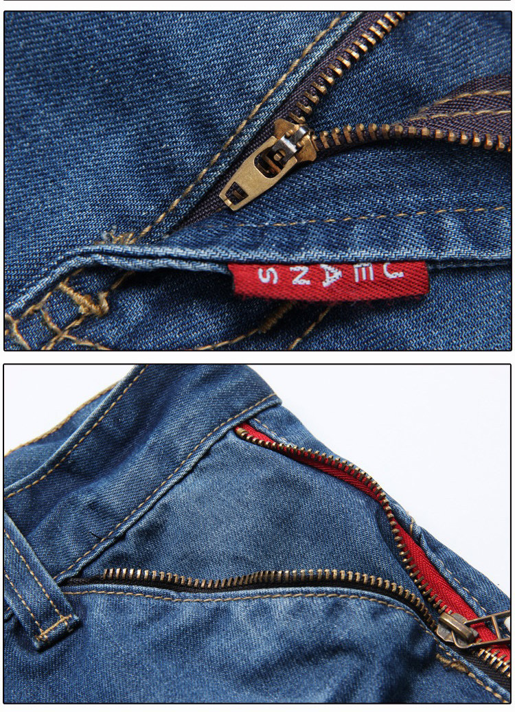 Jeans pour adolescent droite en vrac en coton pour Quatre saisons - Ref 1463611 Image 17