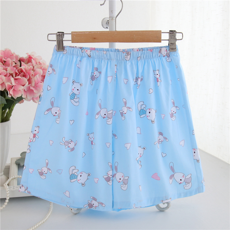 Cotton mùa hè quần pajama của phụ nữ thoải mái quần short cotton cotton home shorts phần mỏng kích thước lớn bãi biển của phụ nữ quần có thể được đeo