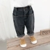 Quần jeans nam mùa thu mới sóng bé Hàn Quốc quần âu trẻ em nước ngoài xuân hè thu đông 2019 - Quần jean