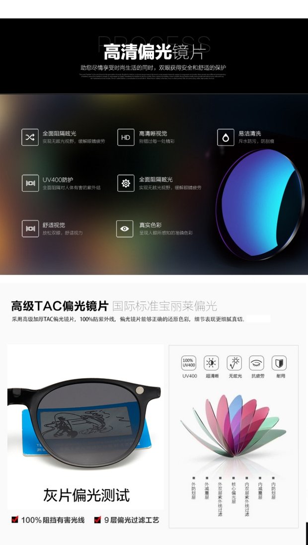 Kính râm hình bầu dục nữ 2017 phân cực cận thị với bộ gương năm miếng kính phẳng từ tính khung phẳng kính áp tròng