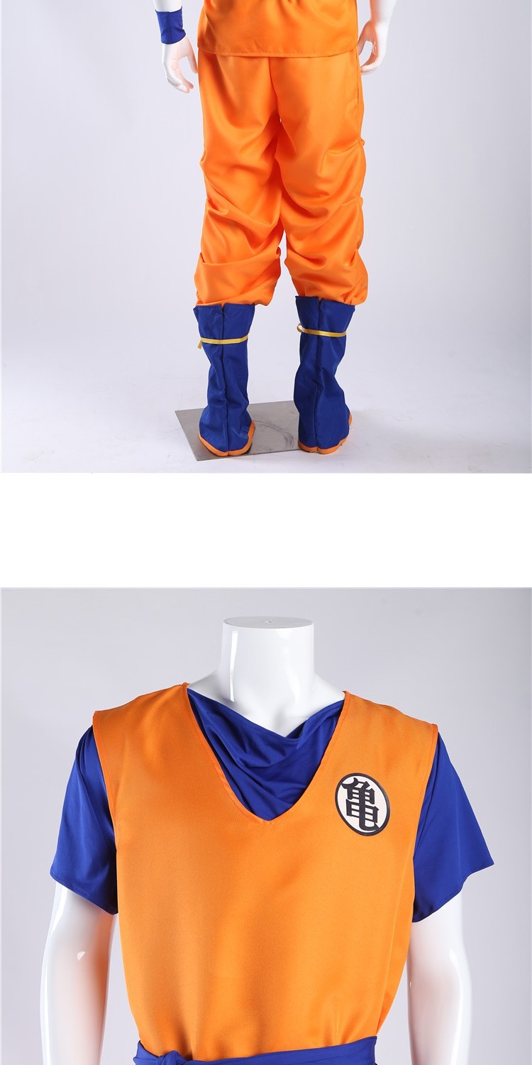 Dragon Ball Sun Wukong quần áo cosplay trang phục nam cotton cos tóc giả nam anime quần áo đầy đủ - Cosplay đầm cosplay