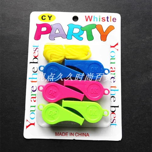 Пластиковый дорожный свисток для детского сада, футбольная игрушка