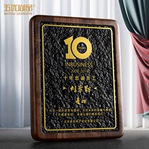 Embossed gold foil wooden solid wood medals customized appointment letter authorization card commemorative graduation season honorary plaque customization