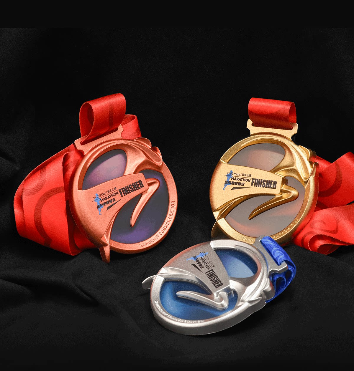 Заказной трофеи/медали/награды/сертификаты 奖牌定制运动篮球足球乒乓球跑步游泳比赛金银挂牌荣誉奖章订做 Five distinctions still products