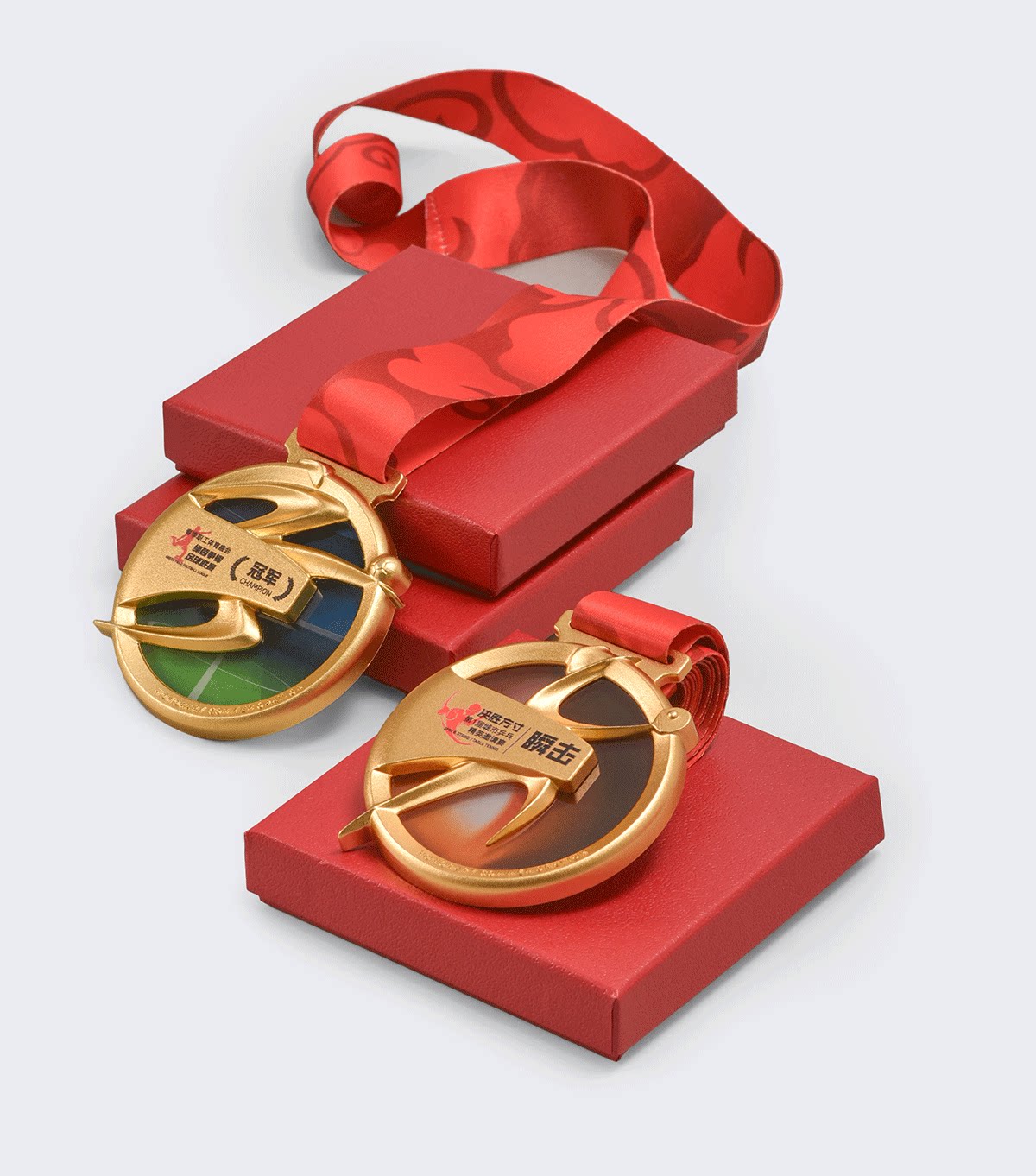 Заказной трофеи/медали/награды/сертификаты 奖牌定制运动篮球足球乒乓球跑步游泳比赛金银挂牌荣誉奖章订做 Five distinctions still products