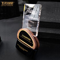 High-end atmospheric crystal trophy custom-made Awards lettering production annual awards outstanding employee souvenirs