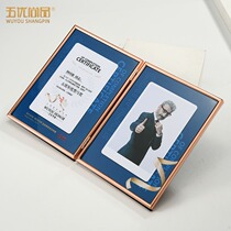 Hinge metal medal custom-made authorization card photo frame can replace the inner page metal frame Award award letter of appointment