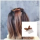 Tai thỏ Phiên bản tiếng Hàn của phụ kiện tóc tiara clip bên kẹp tóc kẹp tóc chải lược chải tóc acrylic đầu chèn biển chải tóc - Phụ kiện tóc kẹp càng cua hàn quốc